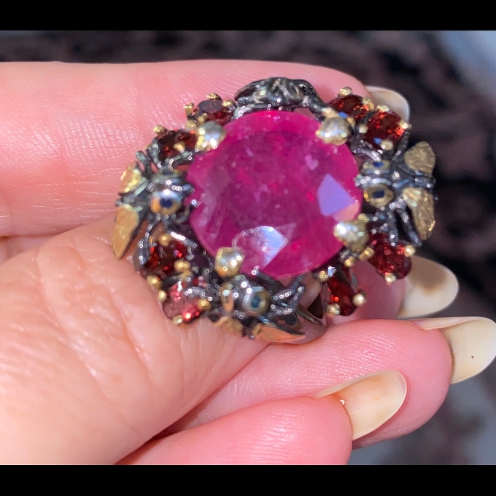 Exquisite Genuine Ruby Ring - image 2